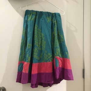 2 pcs cute colorful tank top and skirt